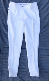 UUDET Kingslandin valkoiset ratsastushousut polvipaikoilla M