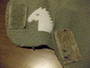 Kypärämyssy, harmaa fleece + joustava kangas