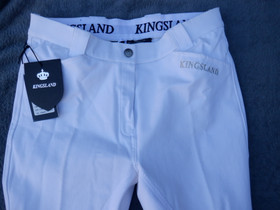 UUDET Kingslandin 38 koon valkoiset ratsastushousut kokopaikoilla