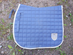 Vaaleahkon sininen kouluhuopa harmaalla satiinikantilla FULL