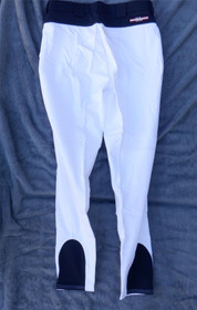 UUDET Kingsland 38 valkoiset ratsastushousut kangaspolvipaikoilla