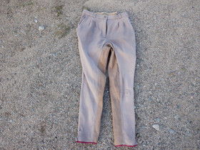 Vaaleanruskeat ratsastushousut kokopaikoilla n. 38