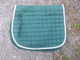 Vihreä yleissatulahuopa vaaleilla koristenyöreillä FULL