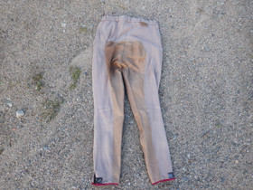 Vaaleanruskeat ratsastushousut kokopaikoilla n. 38