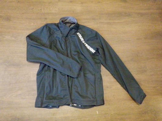 CRW softshell-tyyppinen musta ratsastustakki L