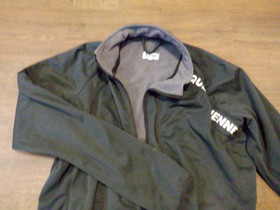 CRW softshell-tyyppinen musta ratsastustakki L