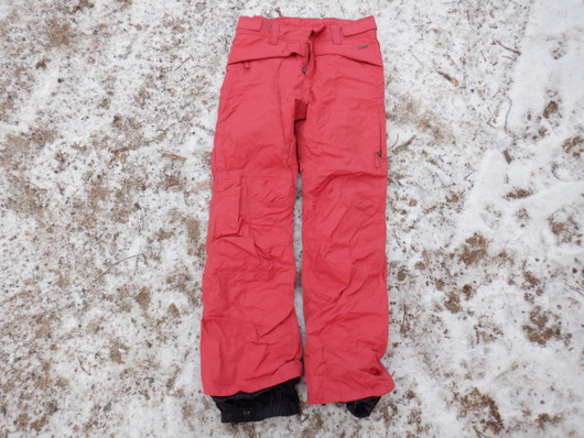 Punaiset waterproof toppahousut pieni M