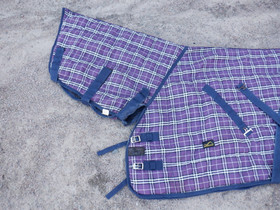 Liilaruudullinen sisätoppaloimi fullneck, n. 150-200 g täyte 150 cm