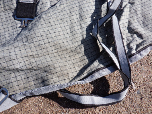 Harmaaruudullinen talliloimi villasekoite(?)vuorella 140 cm