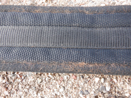 Horzen musta nyloinen satulavyö 100 cm