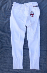 UUDET Kingsland 38 valkoiset ratsastushousut kangaspolvipaikoilla