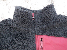 Musta teddytakki korkealla kauluksella 158//164 cm