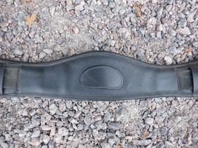 Anatominen satulavyö koulusatulaan mustaa nahkaa 75 cm