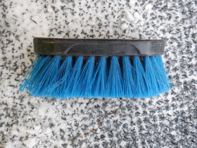 Sininen harja puolipitkillä harjaksilla