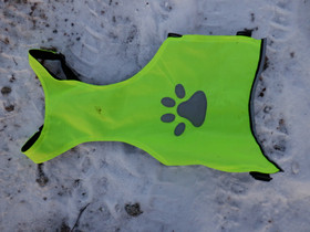 Ohut huomioliivi heijastimella keskikokoiselle koiralle