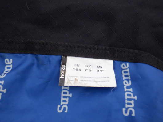 Horze Supreme musta ulkotoppaloimi n. 150-200 g, fullneck 165 cm