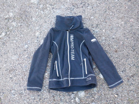 HKM tummansininen fleecepaita korkealla kauluksella 128 cm