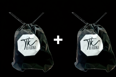 Ei Leiki -Treenikassi - kevyt reppu, 2x yhden hinnalla.