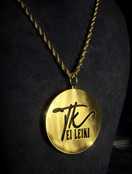 Pyöreä Ei Leiki -kullattu riipus ketjulla (+treenikassi) 