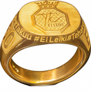 Ei Leiki -hopeasormus (+kalenteri ja treenikassi)