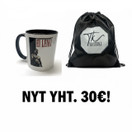 Fanipaketti - Kahvikuppi + kevyt treenikassi