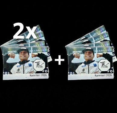 Kolme kalenteria, kahden hinnalla (+treenikassi)