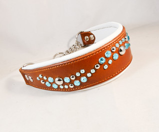 Puolikiristävä nahkapanta, 33 cm