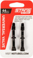  STANS NOTUBES tubeless venttiilit 2Kpl universal Aluminum | 44 mm