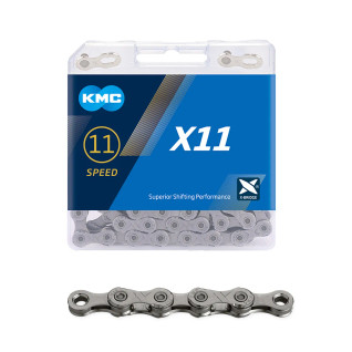 KMC X11 Polkupyörän Ketju 11-v – Harmaa, 118L