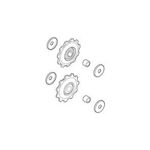 Shimano Ohjainpyöräsarja RD-M593 – Takavaihtajan Rissat (Pari)