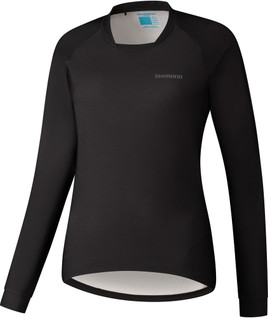 Shimano Saiko Warm pitkähihainen pyöräilypaita naisille,Black