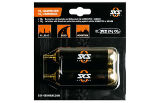 SKS CO2-patruuna 24g kierteellä, 2-pack 
