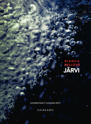 Romaanin Järvi kansi, mustalla taustalla vedestä nousevia kuplia