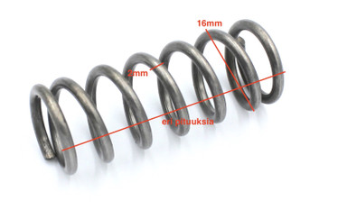 Puristusjousi 2mm x 16mm eri pituuksia