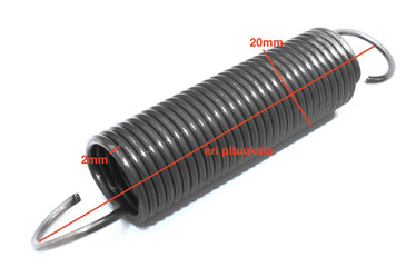 Vetojousi 2mm x 20mm, eri pituuksia