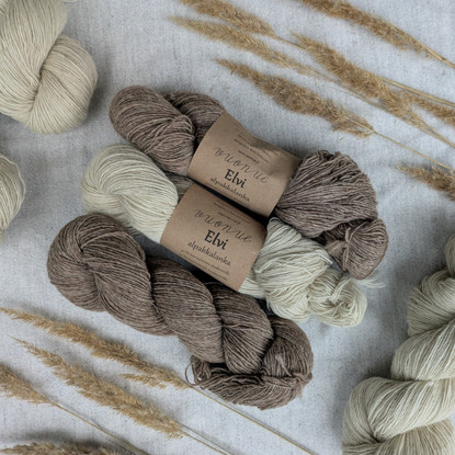 Elvi alpakkalanka, 90 g, värjäämätön