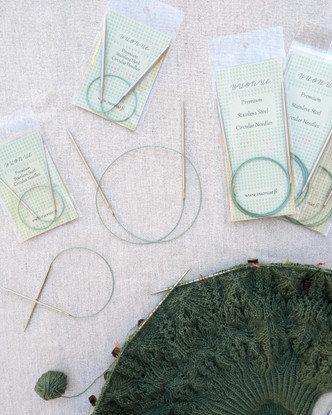 Premium Stainless Steel Circular Needles, 80 cm
