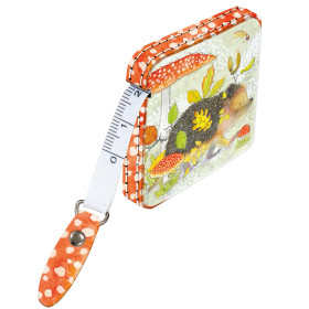 Hedgehod and fox tape measure
