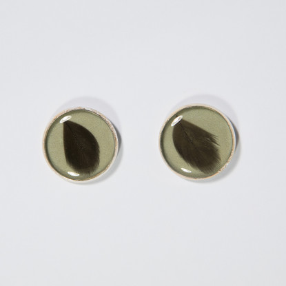 My little chicken earrings, green