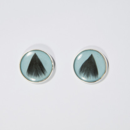 My little chicken earrings, turquoise