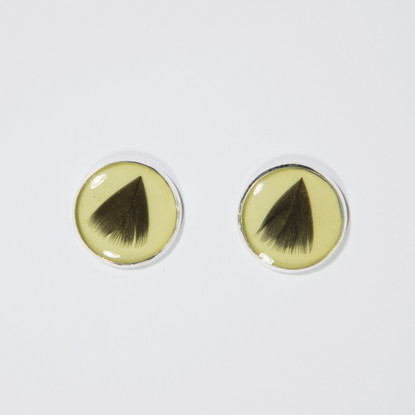 My little chicken earrings, yellow
