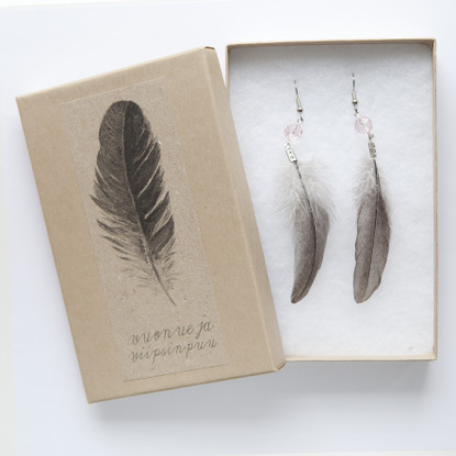 feather earrings