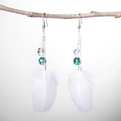 feather earrings