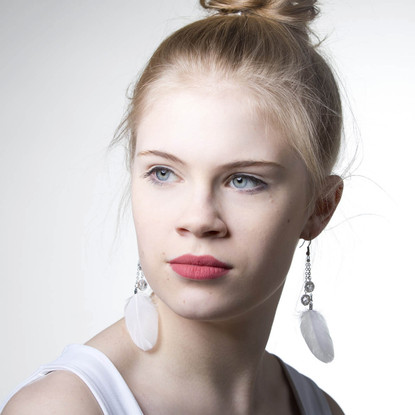 feather earrings