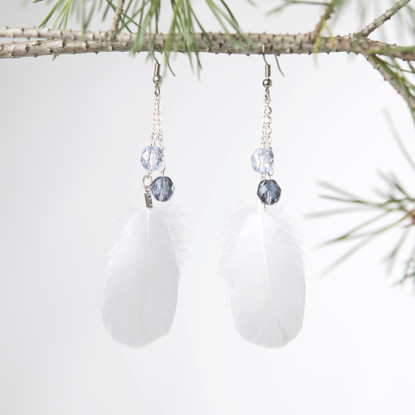 feather earrings