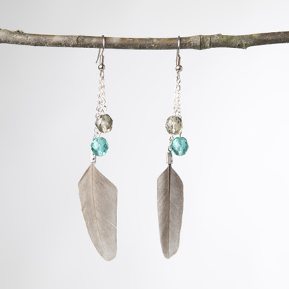 feather earrings
