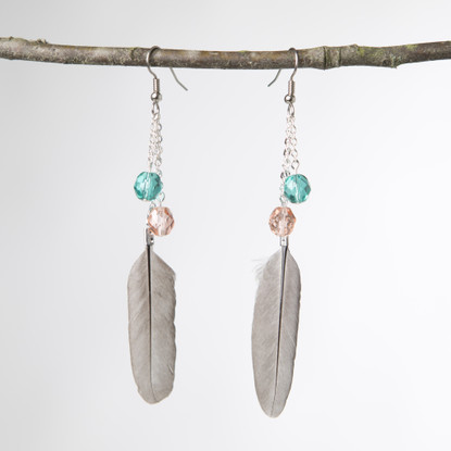 feather earrings