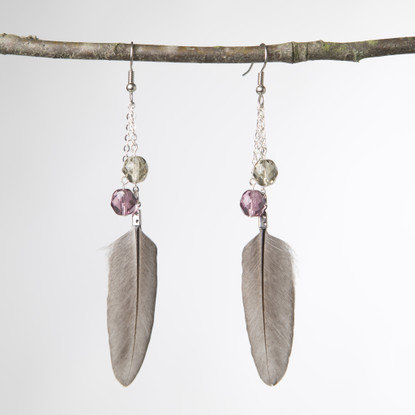 feather earrings