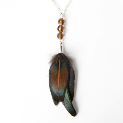 Feather necklace