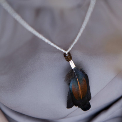 Feather necklace